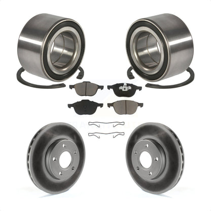 Wheel Bearing Coated Disc Brake Rotors And Pads Front Kit For Ford Focus C-Max