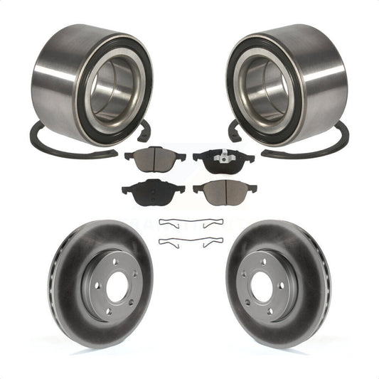 Wheel Bearing Coated Disc Brake Rotors And Pads Front Kit For Ford Focus C-Max