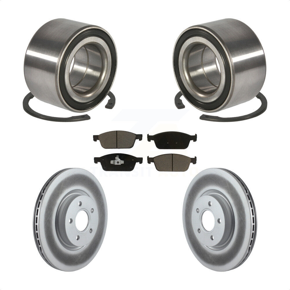 Wheel Bearing Coat Brake Rotor Pad Front Kit For Ford Escape Transit Connect MKC