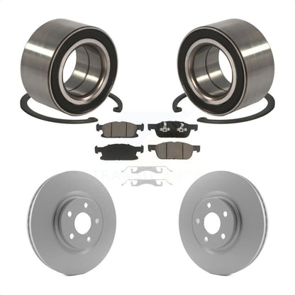 Wheel Bearing Coated Disc Brake Rotors And Ceramic Pads Front Kit For Ford Edge