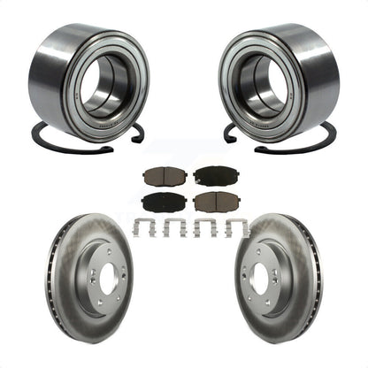 Wheel Bearing Coated Disc Brake Rotors And Pads Front Kit For Hyundai Elantra
