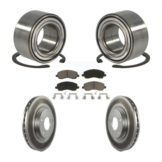 Wheel Bearing Coated Brake Rotor Pad Front Kit For Mitsubishi Jeep Outlander RVR