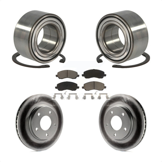 Wheel Bearing Coat Brake Rotor Pad Front Kit For Mitsubishi Lancer Dodge Caliber