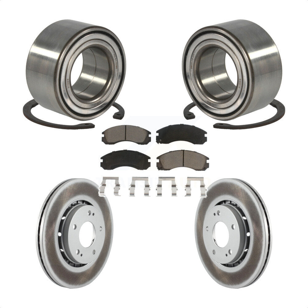 Wheel Bearing Coat Brake Rotor Pad Front Kit For 09 Mitsubishi Lancer From 04