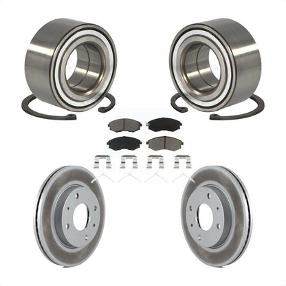 Wheel Bearing Coated Disc Brake Rotors And Pads Front Kit For Hyundai Elantra