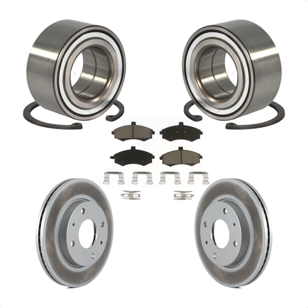 Wheel Bearing Coated Disc Brake Rotors And Pads Front Kit For Hyundai Elantra