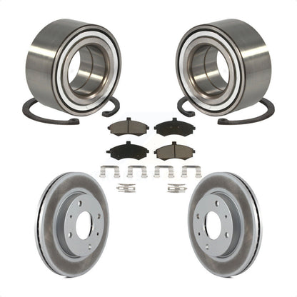 Wheel Bearing Coated Disc Brake Rotors And Pads Front Kit For Hyundai Elantra