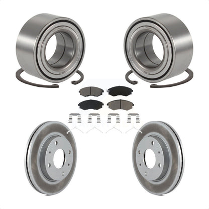 Wheel Bearing Coated Disc Brake Rotors And Pads Front Kit For Hyundai Sonata