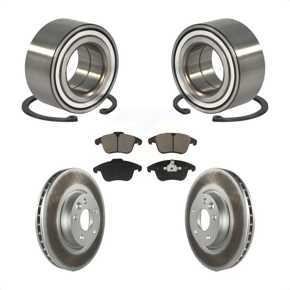 Bearing Coated Disc Brake Rotors And Pads Front Kit For Land Rover Range Evoque