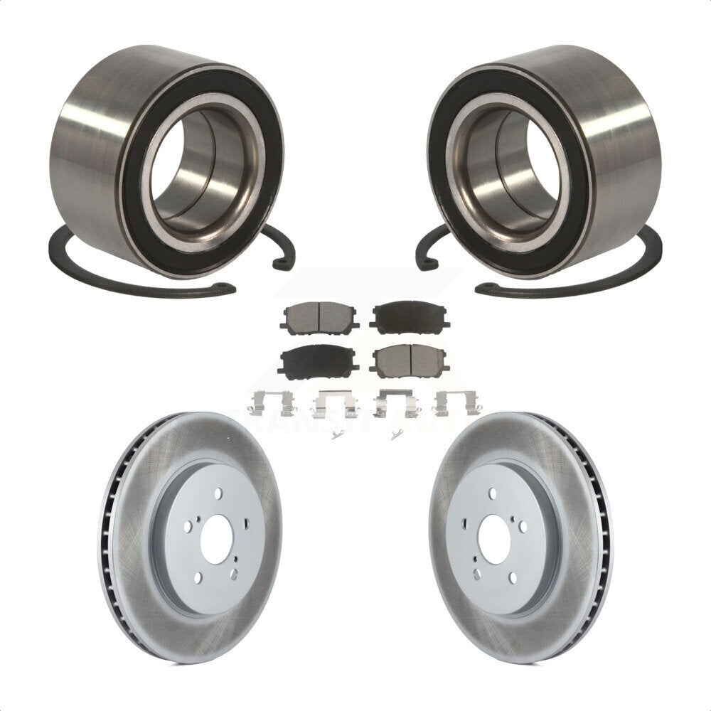 Wheel Bearing Coat Brake Rotor Pad Front Kit For Lexus RX350 RX330 Toyota RX400h