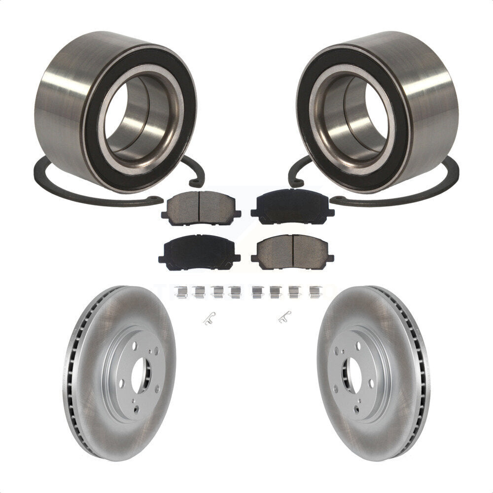 Wheel Bearing Coated Disc Brake Rotors And Pads Front Kit For Toyota Highlander