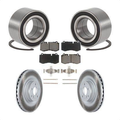 Wheel Bearing Coated Disc Brake Rotor Pads Front Kit For 2009 Mercedes-Benz S450