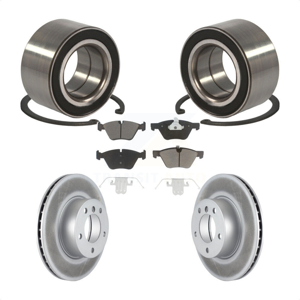 Wheel Bearing Coated Disc Brake Rotors And Pads Front Kit For BMW 328xi 325xi