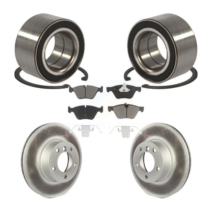 Wheel Bearing Coated Disc Brake Rotors And Ceramic Pads Front Kit For BMW 328xi