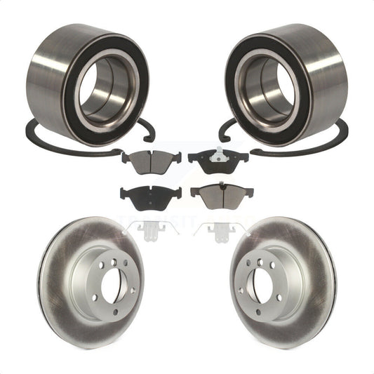 Wheel Bearing Coated Disc Brake Rotors And Ceramic Pads Front Kit For BMW 328xi