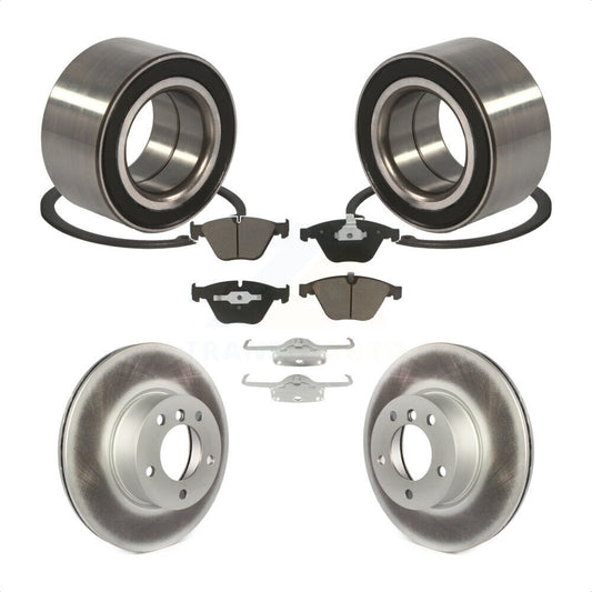 Wheel Bearing Coated Disc Brake Rotor & Pads Front Kit For BMW 328i xDrive 328xi