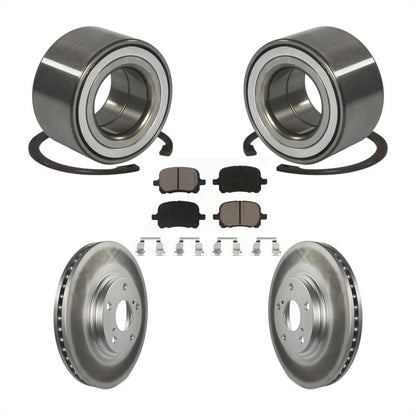 Wheel Bearing Coated Disc Brake Rotor & Pads Front Kit For 1999-2001 Lexus RX300
