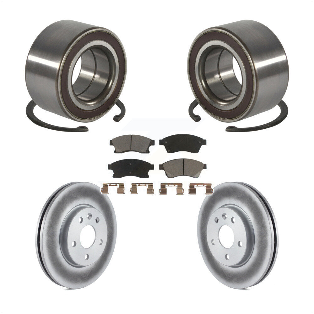 Wheel Bearing Coated Disc Brake Rotors And Pads Front Kit For Chevrolet Sonic