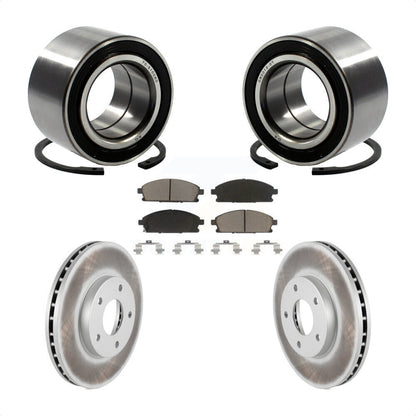 Wheel Bearing Coated Disc Brake Rotor Pad Front Kit For 2005-2006 Nissan X-Trail