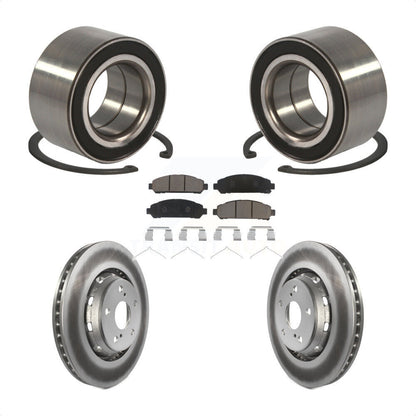 Wheel Bearing Coated Disc Brake Rotor & Pad Front Kit For 2009-2016 Toyota Venza
