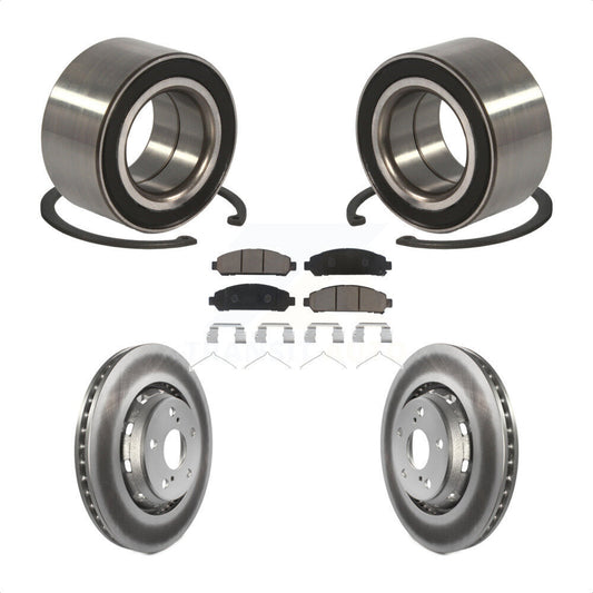 Wheel Bearing Coated Disc Brake Rotor & Pad Front Kit For 2009-2016 Toyota Venza
