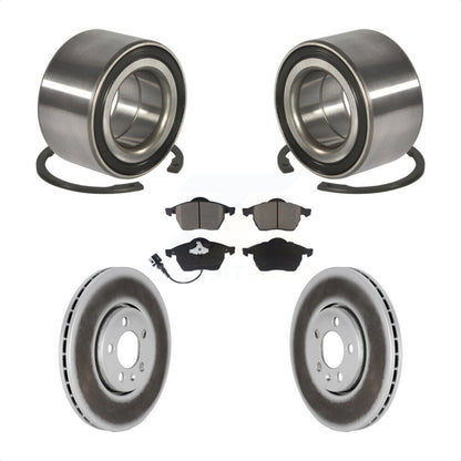 Wheel Bearing Coated Brake Rotor Pads Front Kit For Volkswagen Jetta Golf Beetle