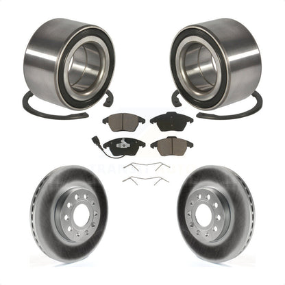 Wheel Bearing Coated Disc Brake Rotors And Pads Front Kit For Volkswagen Jetta