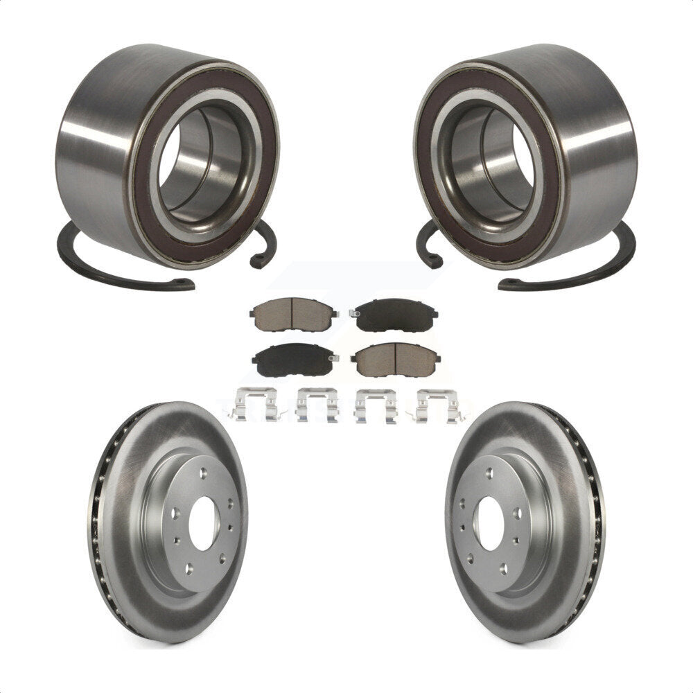 Wheel Bearing Coated Disc Brake Rotor And Pad Front Kit For Suzuki SX4 Crossover
