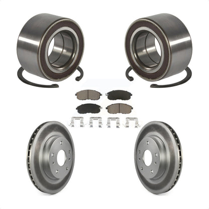 Wheel Bearing Coated Disc Brake Rotor And Pad Front Kit For Suzuki SX4 Crossover