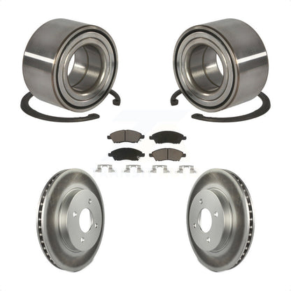 Wheel Bearing Coated Disc Brake Rotor Pads Front Kit For Nissan Micra Versa Note