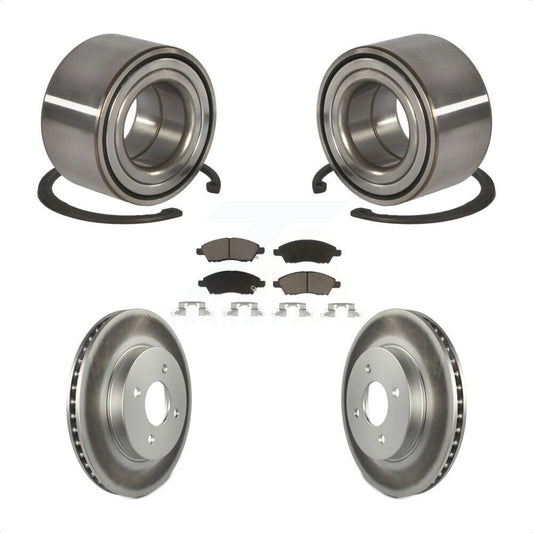 Wheel Bearing Coated Disc Brake Rotor Pads Front Kit For Nissan Micra Versa Note