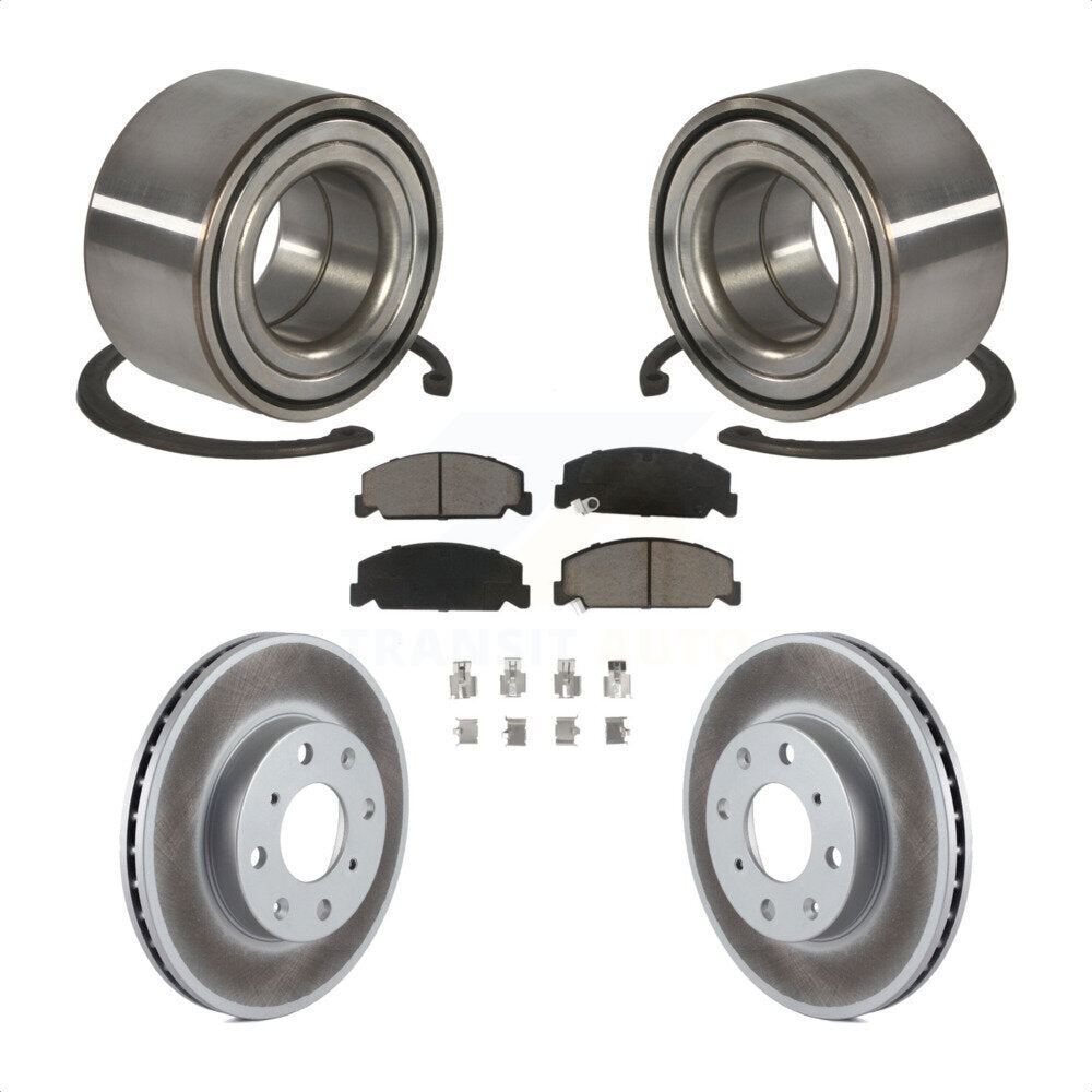 Wheel Bearing Coated Disc Brake Rotor And Pads Front Kit For Honda Civic del Sol
