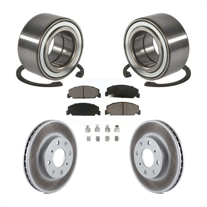 Wheel Bearing Coated Disc Brake Rotor And Ceramic Pads Front Kit For Honda Civic