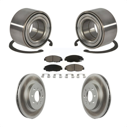 Wheel Bearing Coated Disc Brake Rotor And Pad Front Kit For Honda Civic Acura EL