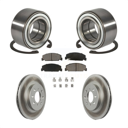 Wheel Bearing Coat Brake Rotor Pad Front Kit For Honda Civic LX with 4-Wheel ABS