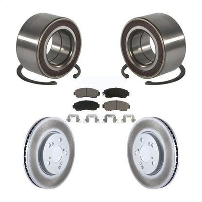 Wheel Bearing Coated Disc Brake Rotor Pads Front Kit For 2005-2010 Honda Odyssey