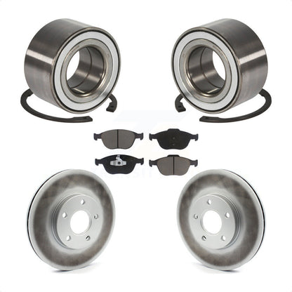 Wheel Bearing Coat Brake Rotor Pads Front Kit For 2010-2013 Ford Transit Connect