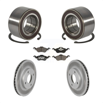 Wheel Bearing Coated Disc Brake Rotors And Ceramic Pads Front Kit For Ford Focus