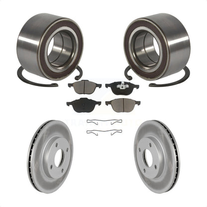 Wheel Bearing Coated Brake Rotor Pad Front Kit For 2004 Ford Focus From 04 05