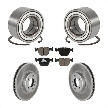 Wheel Bearing Coated Disc Brake Rotor And Pad Front Kit For 2000 BMW X5 To 04 00