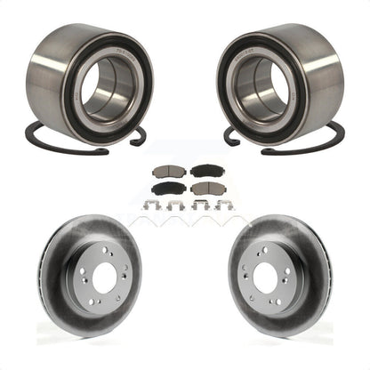 Wheel Bearing Coated Disc Brake Rotor And Ceramic Pads Front Kit For Honda Civic