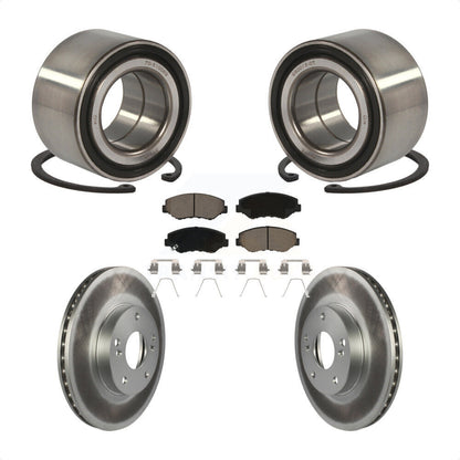 Wheel Bearing Coated Disc Brake Rotor And Ceramic Pads Front Kit For Honda Civic