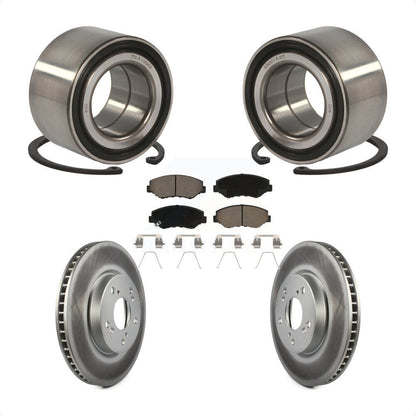Wheel Bearing Coated Disc Brake Rotor And Ceramic Pads Front Kit For Honda Civic