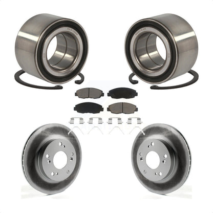 Wheel Bearing Coated Disc Brake Rotor And Ceramic Pads Front Kit For Honda Civic