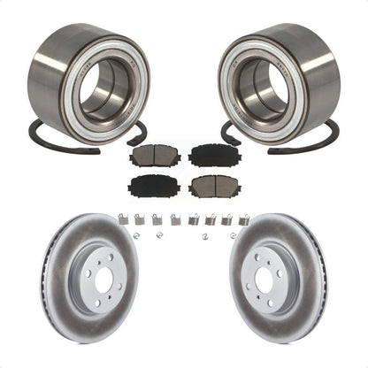 Wheel Bearing Coated Disc Brake Rotor And Ceramic Pad Front Kit For Toyota Yaris