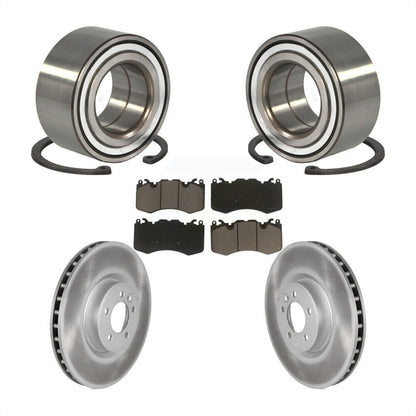 Wheel Bearing Coated Disc Brake Rotor & Pad Front Kit For Land Rover Range Sport