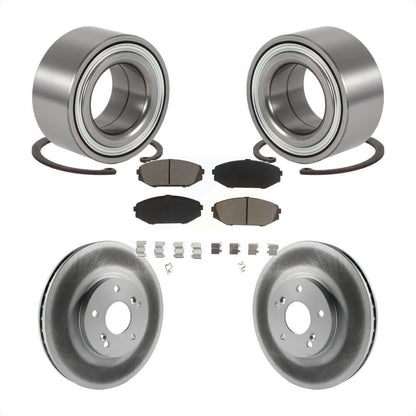 Wheel Bearing Coated Disc Brake Rotor Pads Front Kit For 1999-2004 Honda Odyssey