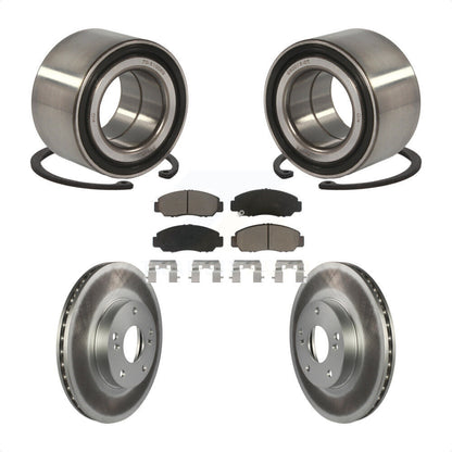 Wheel Bearing Coat Brake Rotor Pads Front Kit For 06-10 Honda Civic GX with 1.8L