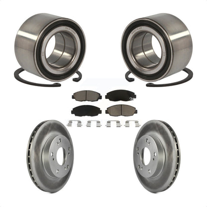 Wheel Bearing Coated Disc Brake Rotor And Ceramic Pads Front Kit For Honda Civic