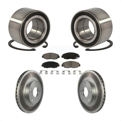 Wheel Bearing Coated Brake Rotor Pad Front Kit For 2011 Honda Civic GX with 1.8L